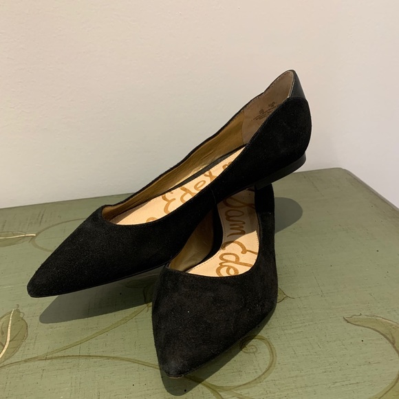 Sam Edelman Pointed Toe Suede Flats - Picture 2 of 4